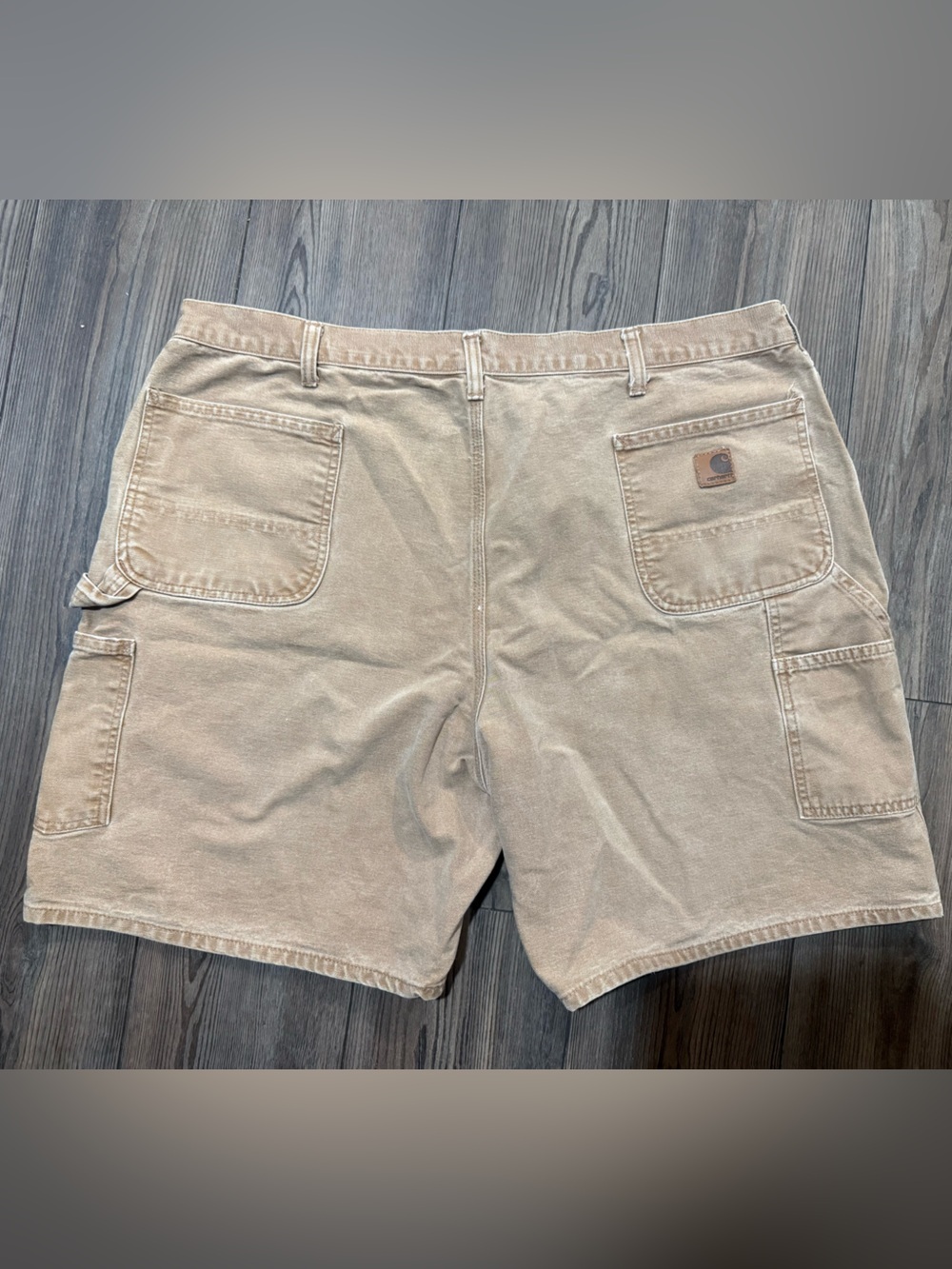 Vintage Carhartt B26 BRN Duck Carpenter Work Shorts 42 USA Components